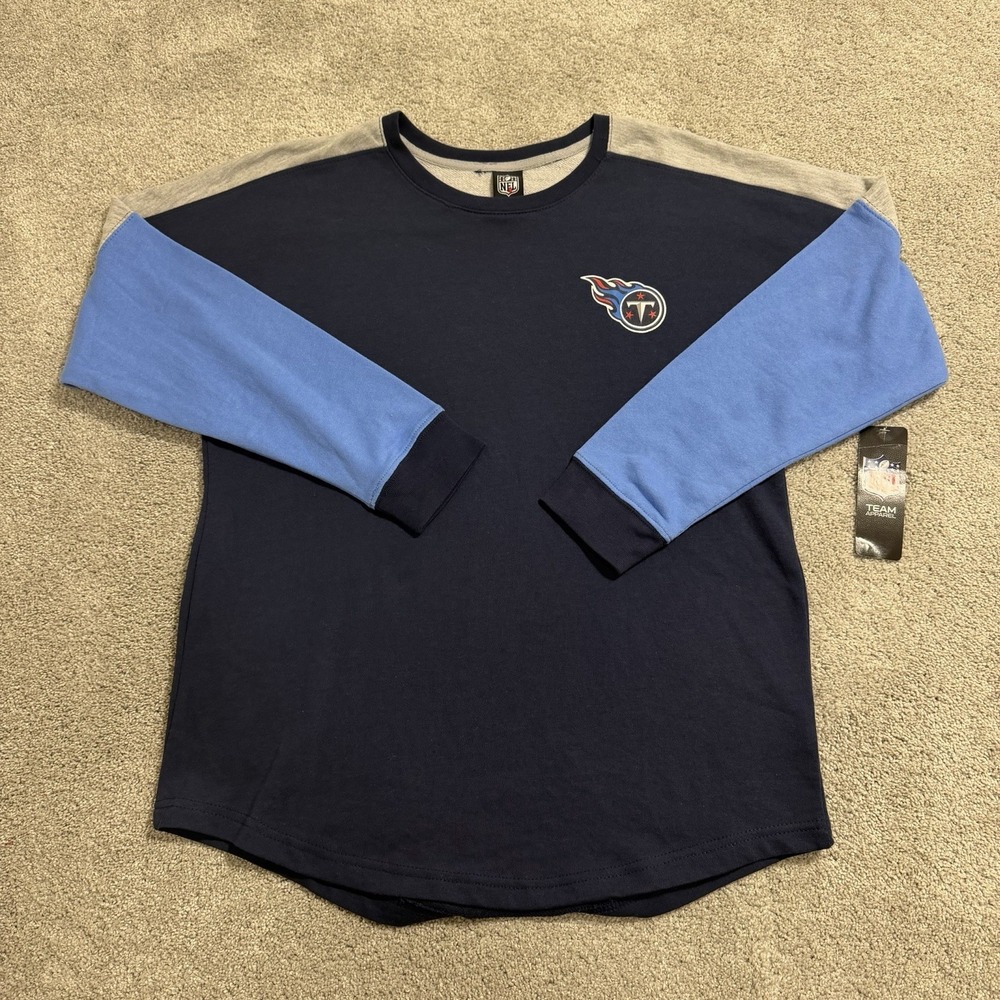 Tennessee Titans Shirt Mens‎ M Blue Long Sleeve Tee T-Shirt NFL Team Apparel NWT